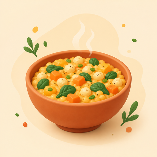 Illustration of a warm vegetable dish